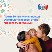 В Ульяновской области реализуют проект Всей Семьёй В Ульяновской области реализуют проект Всей Семьёй.