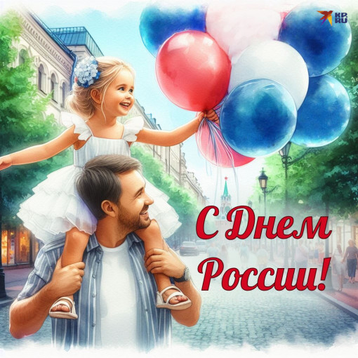 "С Днем России! Гордость и единство нашей страны!" "С Днем России! Гордость и единство нашей страны!".